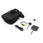 EV800D FPV Goggles 5.8G 40CH 5-Inch 854*480 Video Headset DVR Diversity for RC Drone with Helmet Battery Included - Image 6