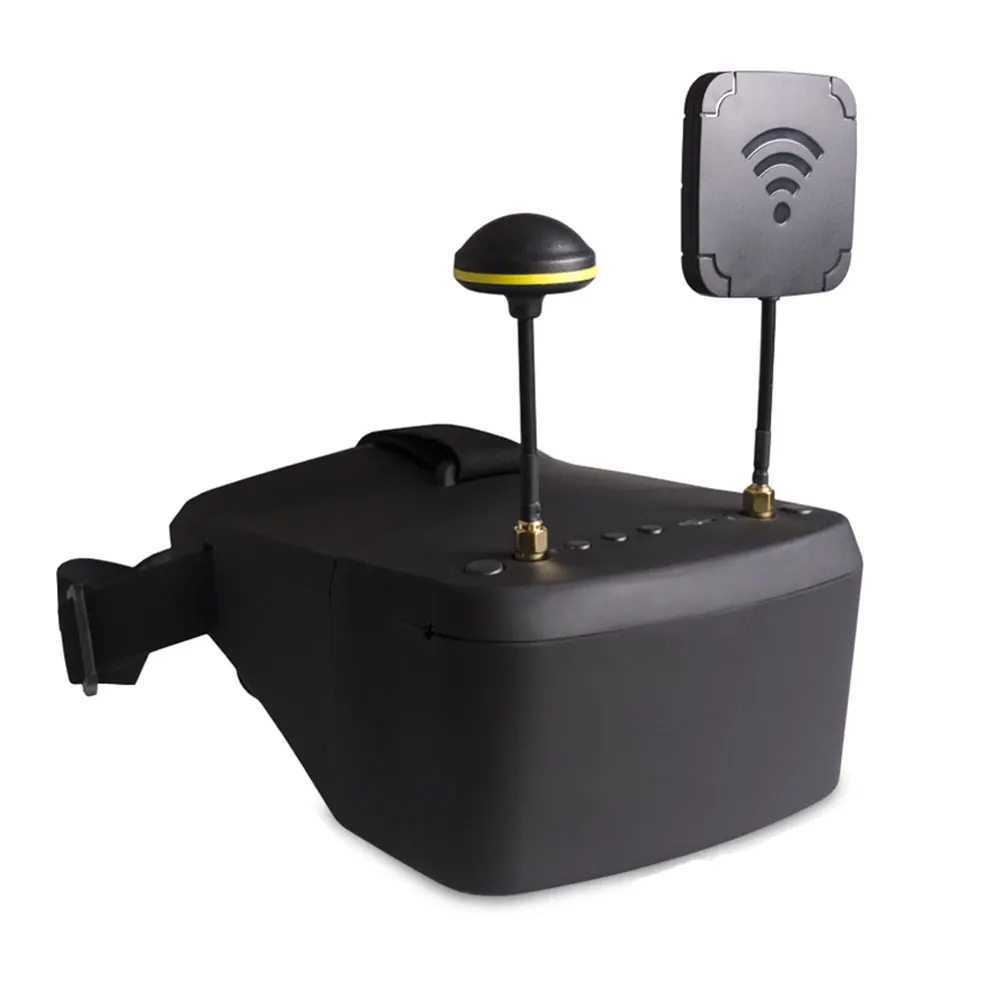 pic EV800D FPV Goggles 5.8G 40CH 5-Inch 854*480 Video Headset DVR Diversity for RC Drone with Helmet Battery Included - Image 1
