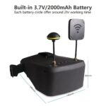 LS800D All-in-One FPV Goggles 5.8G 40CH Diversity 5 Inch HD DVR Recording Built-in Rechargeable Battery EV800D - Image 2