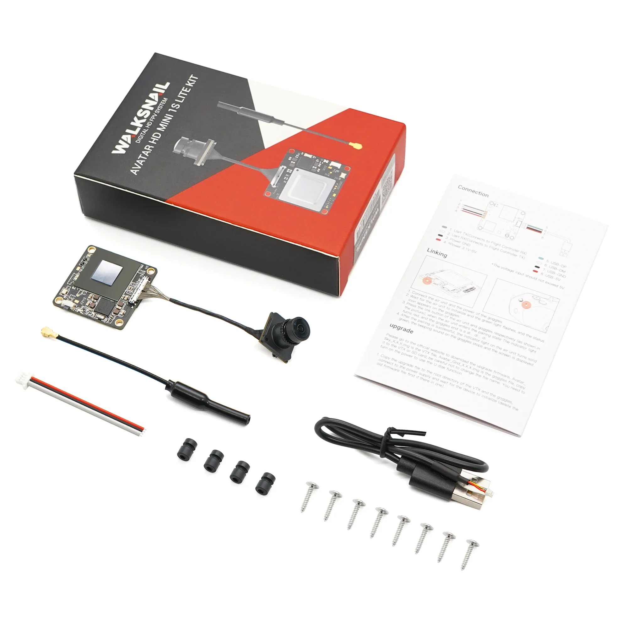 主图_06 Walksnail Avatar Mini 1S Lite FPV Kit V3 3.1-13V 1080P 60fps VTX Built-in 32G Storage for Remote Control FPV Drone Parts - Image 1